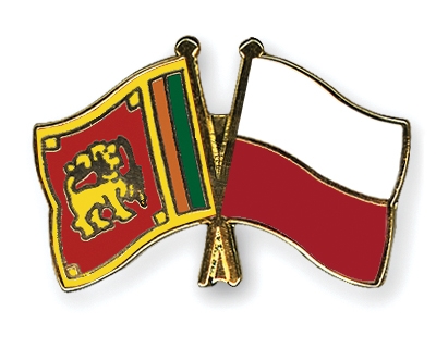 Fahnen Pins Sri-Lanka Polen