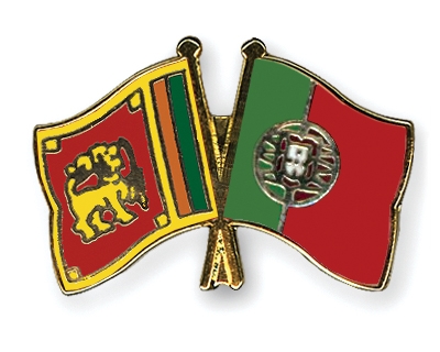 Fahnen Pins Sri-Lanka Portugal