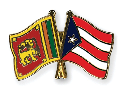 Fahnen Pins Sri-Lanka Puerto-Rico