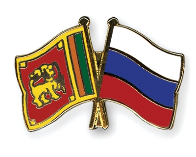 Fahnen Pins Sri-Lanka Russland