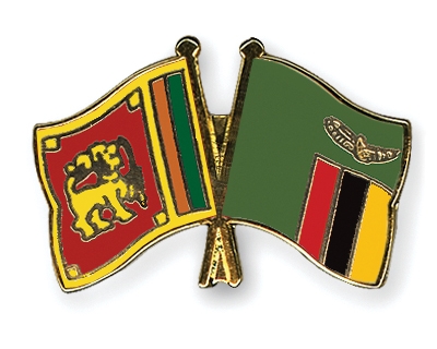 Fahnen Pins Sri-Lanka Sambia