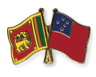 Fahnen Pins Sri-Lanka Samoa