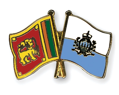 Fahnen Pins Sri-Lanka San-Marino