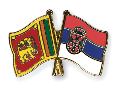 Fahnen Pins Sri-Lanka Serbien
