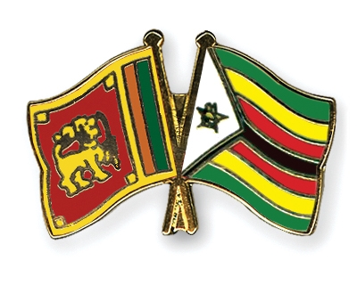 Fahnen Pins Sri-Lanka Simbabwe