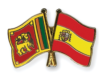 Fahnen Pins Sri-Lanka Spanien