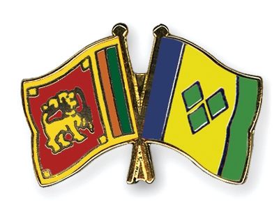 Fahnen Pins Sri-Lanka St-Vincent-und-die-Grenadinen