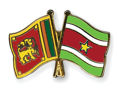 Fahnen Pins Sri-Lanka Surinam