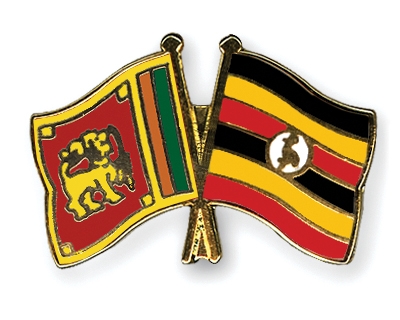 Fahnen Pins Sri-Lanka Uganda