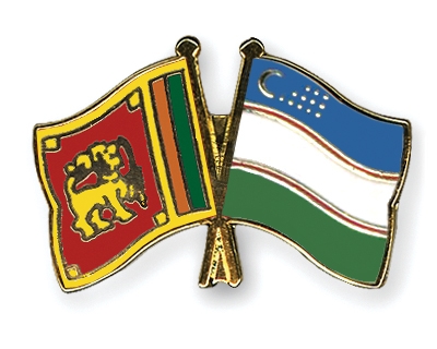Fahnen Pins Sri-Lanka Usbekistan