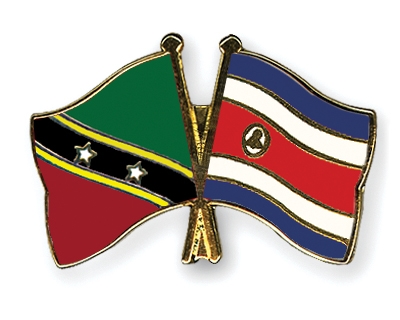 Fahnen Pins St-Kitts-und-Nevis Costa-Rica