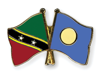 Fahnen Pins St-Kitts-und-Nevis Palau