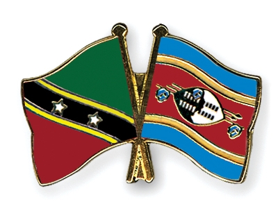 Fahnen Pins St-Kitts-und-Nevis Swasiland