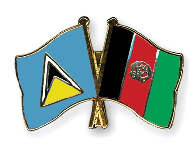 Fahnen Pins St-Lucia Afghanistan