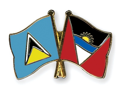 Fahnen Pins St-Lucia Antigua-und-Barbuda