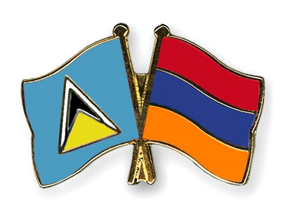 Fahnen Pins St-Lucia Armenien