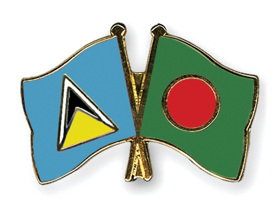 Fahnen Pins St-Lucia Bangladesch