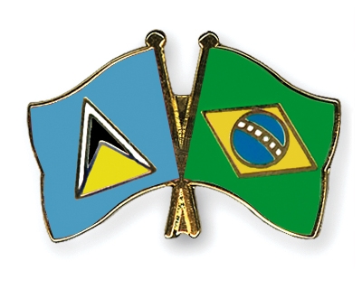 Fahnen Pins St-Lucia Brasilien