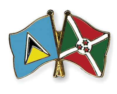 Fahnen Pins St-Lucia Burundi