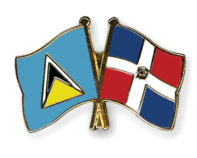 Fahnen Pins St-Lucia Dominikanische-Republik