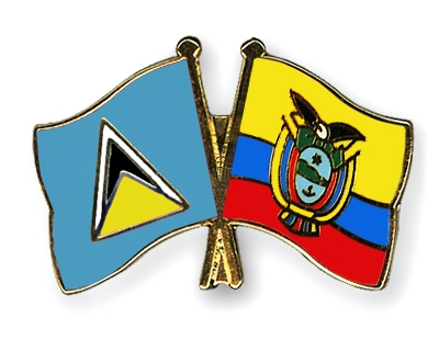 Fahnen Pins St-Lucia Ecuador