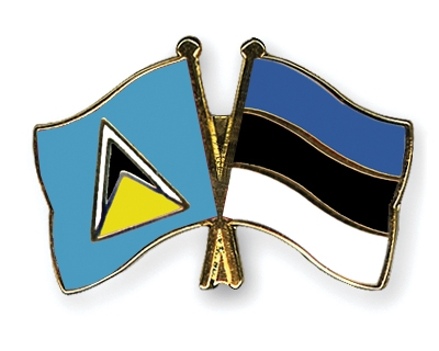 Fahnen Pins St-Lucia Estland