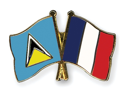 Fahnen Pins St-Lucia Frankreich