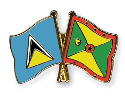 Fahnen Pins St-Lucia Grenada