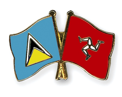 Fahnen Pins St-Lucia Isle-of-Man