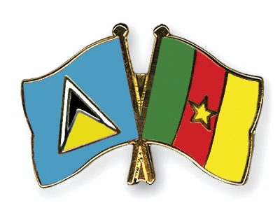 Fahnen Pins St-Lucia Kamerun