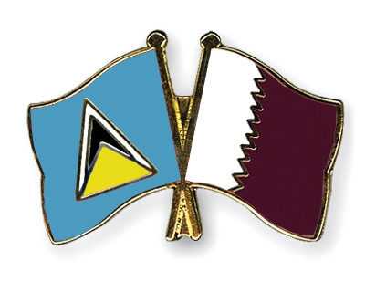 Fahnen Pins St-Lucia Katar