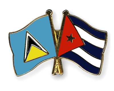 Fahnen Pins St-Lucia Kuba