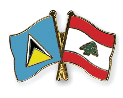 Fahnen Pins St-Lucia Libanon