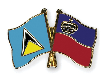 Fahnen Pins St-Lucia Liechtenstein