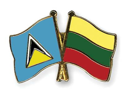 Fahnen Pins St-Lucia Litauen