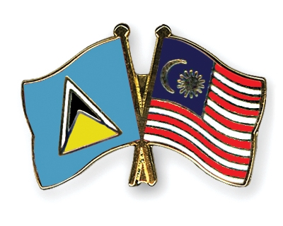 Fahnen Pins St-Lucia Malaysia