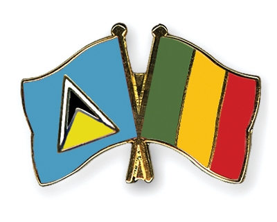 Fahnen Pins St-Lucia Mali