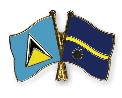 Fahnen Pins St-Lucia Nauru