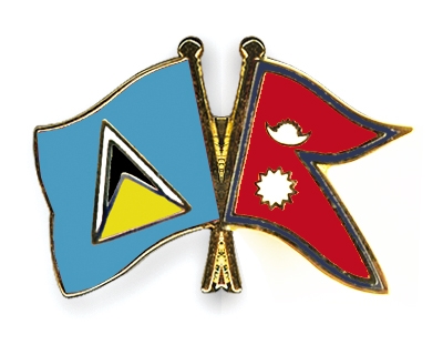 Fahnen Pins St-Lucia Nepal