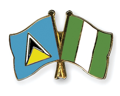 Fahnen Pins St-Lucia Nigeria