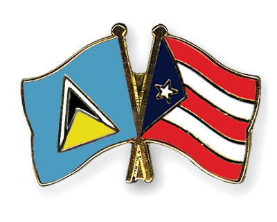 Fahnen Pins St-Lucia Puerto-Rico