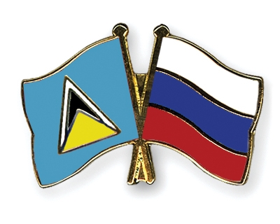 Fahnen Pins St-Lucia Russland
