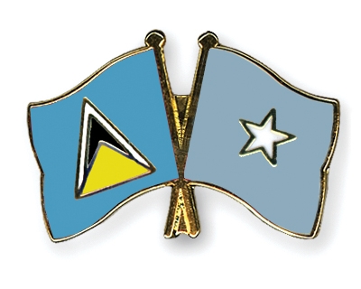Fahnen Pins St-Lucia Somalia