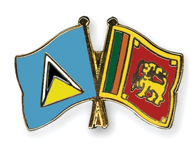 Fahnen Pins St-Lucia Sri-Lanka