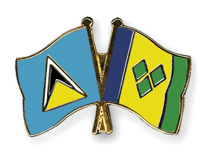 Fahnen Pins St-Lucia St-Vincent-und-die-Grenadinen