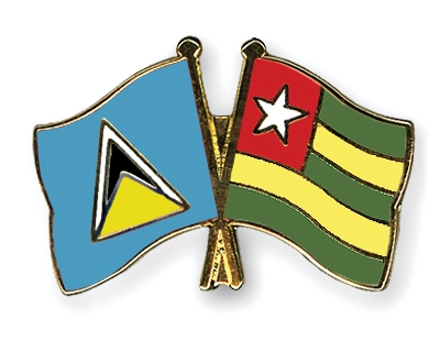 Fahnen Pins St-Lucia Togo