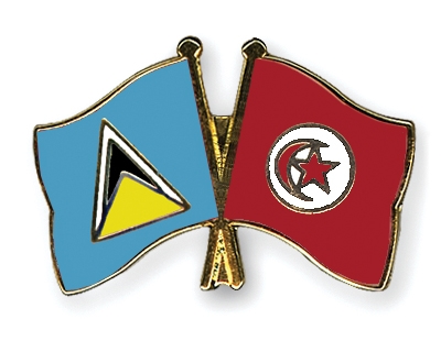 Fahnen Pins St-Lucia Tunesien