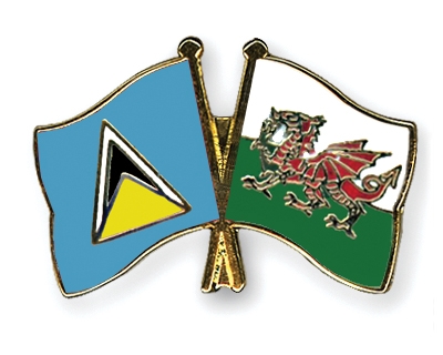 Fahnen Pins St-Lucia Wales