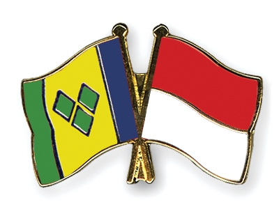 Fahnen Pins St-Vincent-und-die-Grenadinen Indonesien