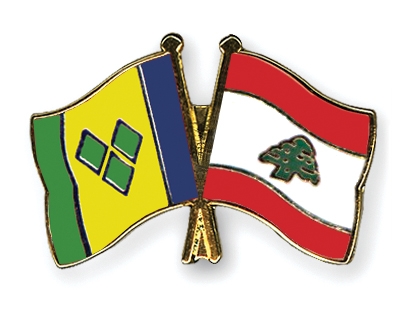 Fahnen Pins St-Vincent-und-die-Grenadinen Libanon
